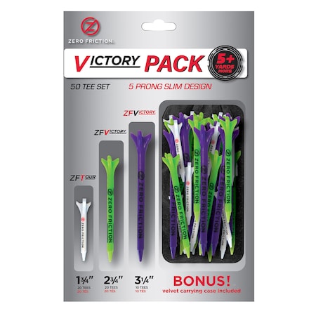 ZERO FRICTION Victory Golf Tee Variety Pack ZU10004